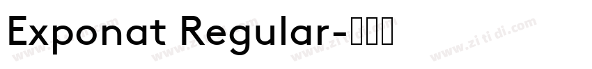 Exponat Regular字体转换